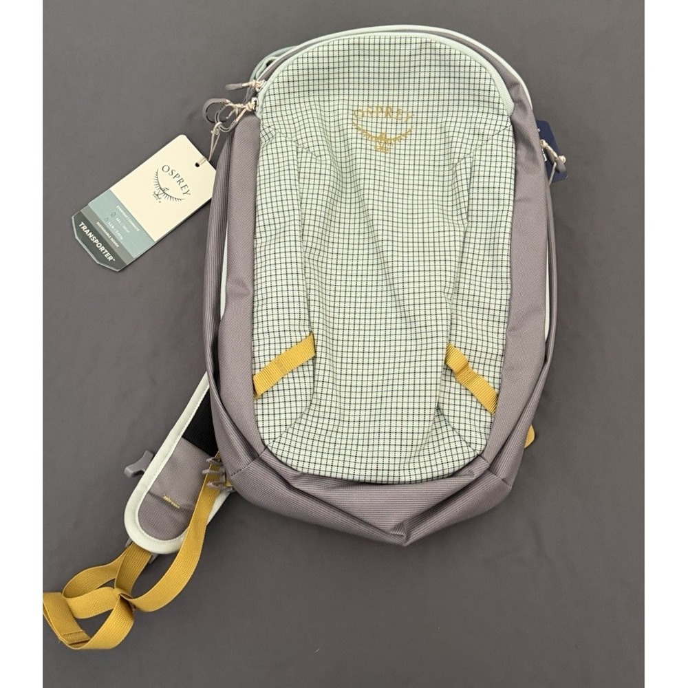 Osprey Transporter Panel Loader Sling Bag Green Multi Pockets Backpack New!